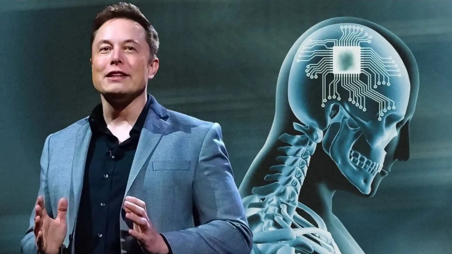 Elon Musk presenting Neuralink